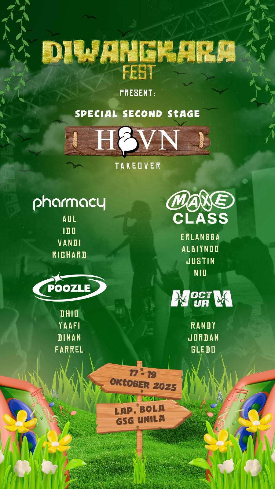 Diwangkara Fest 2025 Unila Siap Guncang Lampung, Tampilkan Hindia, Feast, dan Bernadya