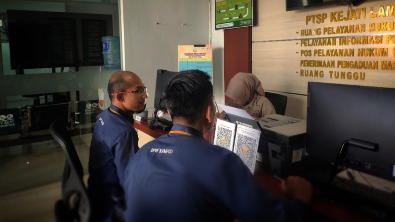 DPP KAMPUD Laporkan Dugaan Korupsi Dana Hibah Kabag Kesra Lampung Tengah Tahun 2024 Ke KEJATI