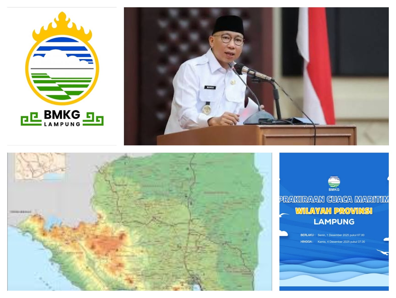 Waspada Cuaca Ekstrem! BMKG Prediksi Badai dan Hujan Sangat Lebat di Lampung 3 Hari ke Depan