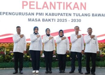 Dilantik, Pengurus PMI 8 Kabupaten Diingatkan Jaga Netralitas dan Prinsip Kemanusiaan