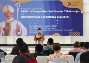 Uskup Mgr. Aviens Sambangi UIM Lampung, Dorong Sinergi Pendidikan dan Toleransi di Lamsel