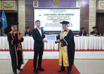 Model PINTAR-Bencana Jadi Kunci Antomi Saregar Raih Doktor di Unila