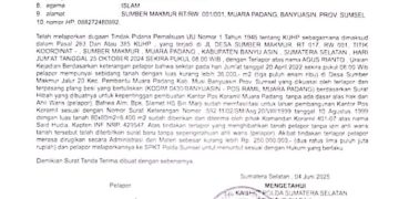 Oknum DPRD Banyuasin Berinisial AR Terjerat Kasus 263 dan 385, Pelapor Keluhkan Intervensi Pihak Lain