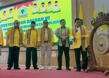 Musda VI Golkar Way Kanan: Hanan A Rozak Instruksikan Kader Solid dan Turun ke Masyarakat