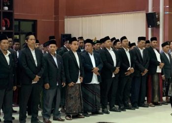 Sinergi Ulama dan Umaro, Prof. Said Aqil Siroj Hadiri Pelantikan Raya MWC NU di Gedung Semergou