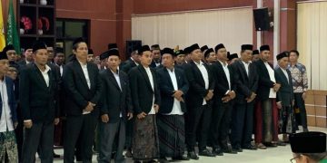 Sinergi Ulama dan Umaro, Prof. Said Aqil Siroj Hadiri Pelantikan Raya MWC NU di Gedung Semergou