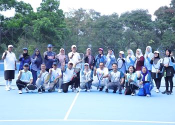 Pererat Sinergi, Unila dan Pemkot Metro Gelar Tenis Persahabatan