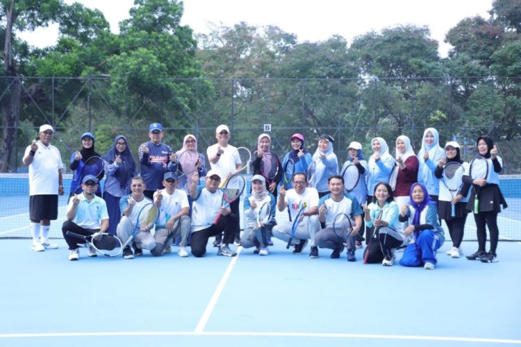 Pererat Sinergi, Unila dan Pemkot Metro Gelar Tenis Persahabatan