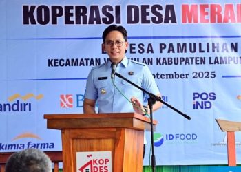 Bupati Lampung Selatan Resmikan Koperasi Desa Merah Putih di Way Sulan