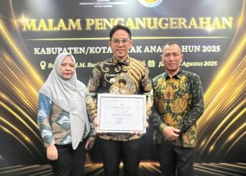 Bupati Egi Terima Penghargaan KLA 2025, Lampung Selatan Naik Poin Penilaian