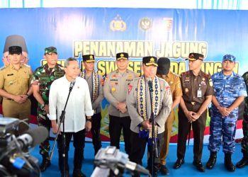 Aksi Tanam Jagung di SMA Kebangsaan, Menko Dorong Ketahanan Pangan Berbasis Kolaborasi Hijau