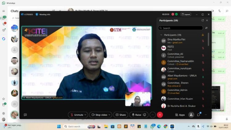 FKIP Unila dan UTM Sukses Gelar i-CITE 2025