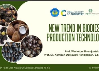 Prof. Wasinton Soroti Tren Baru Teknologi Produksi Biodiesel dalam Orasi Ilmiah Dies Natalis ke-60 Unila