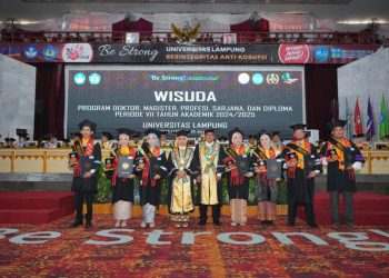 Pertama Kali, Unila Gelar Dua Prosesi Wisuda dalam Satu Bulan