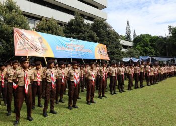 Pramuka Unila Gelar LKA 2025 Cetak Generasi Tangguh Berkarakter