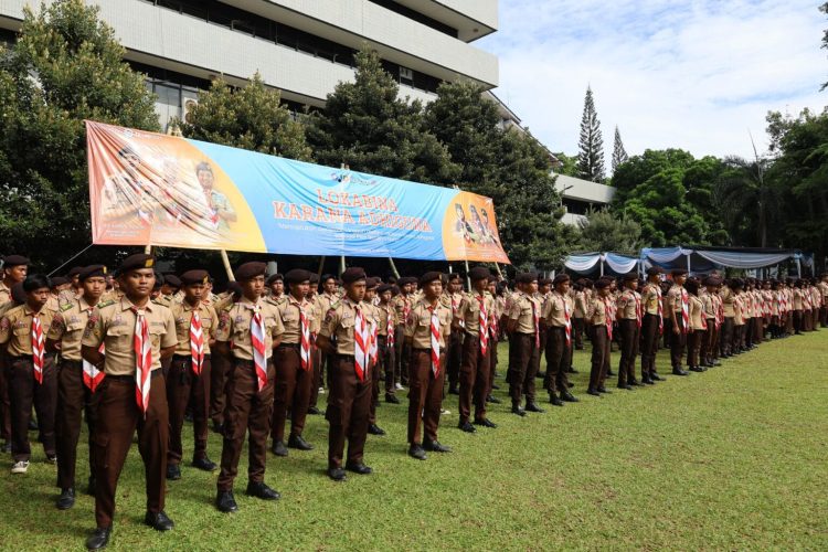 Pramuka Unila Gelar LKA 2025 Cetak Generasi Tangguh Berkarakter