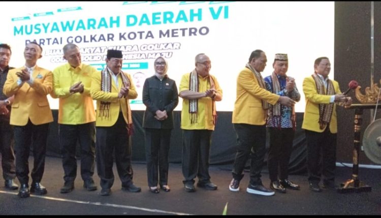 Musda VI Golkar Metro Jadi Momentum Konsolidasi dan Penguatan Basis Rakyat
