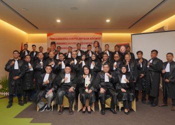 Pelantikan Advokat KAI Angkatan XVIII di Palembang Teguhkan Komitmen Advokat Berintegritas
