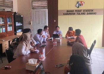 Validasi Data Realisasi Investasi, DPMPTSP Tulang Bawang Lakukan Koordinasi dengan BPS