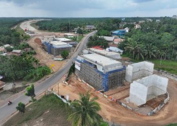 Pekerjaan Overpass Tol Palembang–Betung Seksi 3, Diterapkan Buka-Tutup di Jalan Nasional Sumsel KM 69-71