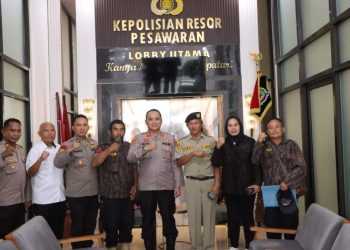KB PPPOLRI Resor Pesawaran Jalin Silaturahmi dengan Kapolres Pesawaran