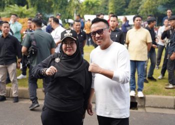 Eva Dwiana dan Deddy Amarullah Ikuti Gladi Bersih Pelantikan di Monas