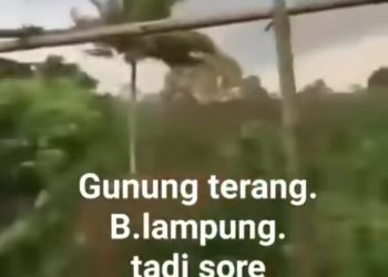 Hoaks! Video Angin Puting Beliung di Gunung Terang, Walikota Bandar Lampung Beri Klarifikasi