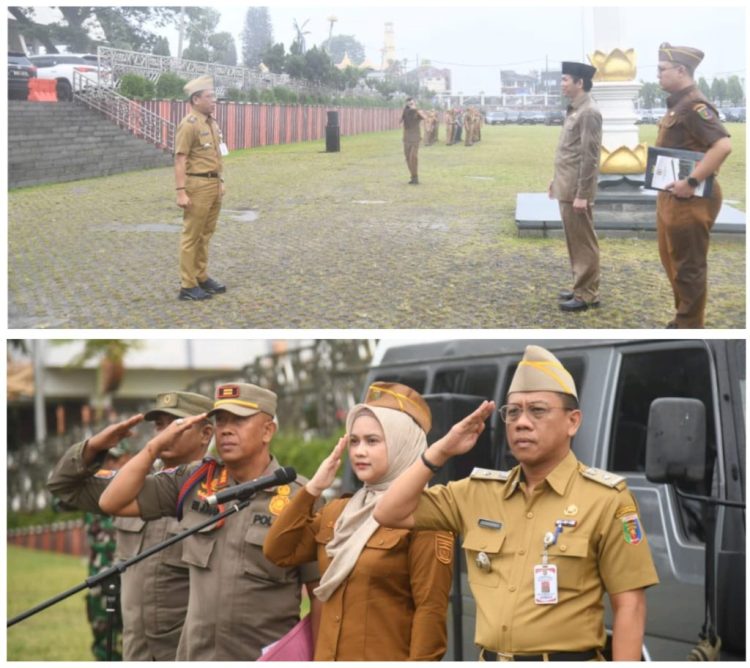 Ade Utami Ibnu Pimpin Upacara Bersama Forkopimda Lampung