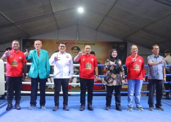 Wali Kota Eva Dwiana Hadiri Pembukaan Polresta Bandar Lampung Boxing Championship 2026