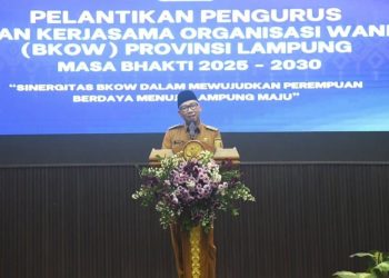 Lantik Pengurus BKOW 2025–2030, Gubernur Lampung Perkuat Sinergi Organisasi Wanita