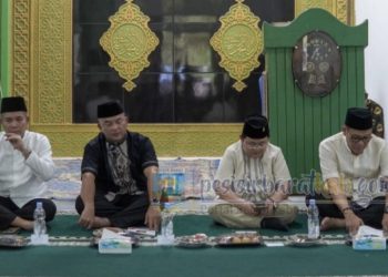 Momen Safari Ramadan 2026, Pemprov Lampung Kucurkan Rp30 Juta untuk Masjid di Pesibar