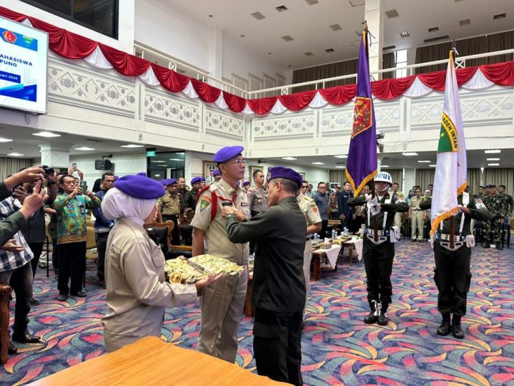 AKBP Vicky Dzulkarnain Dilantik sebagai Komandan Resimen Mahasiswa Raden Intan Masa Bakti 2025–2028