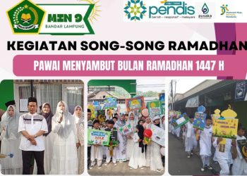 Semarak! MIN 9 Bandarlampung Gelar Pawai Sambut Ramadhan 1447 H