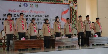 Lantik Pengurus Pramuka Lampung Timur, Jihan Dorong Sinergi dan Inklusivitas