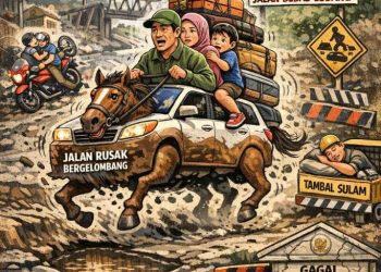 Melintas di Lampung Pemudik seperti “Naik Kuda”