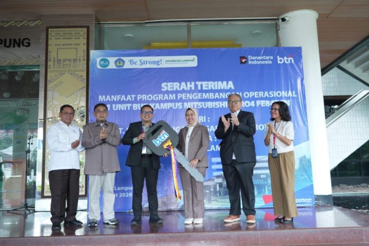 Unila Terima Dukungan Pengembangan Operasional Bus Kampus dari Bank BTN