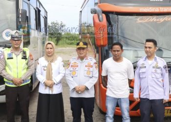 Pastikan Bus Layak Jalan, Pemkab Pesisir Barat Gelar Inspeksi Keselamatan Jelang Lebaran 1447 H