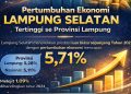 Lampung Selatan Melejit! Pertumbuhan Ekonomi 5,71 Persen Tertinggi di Lampung, Lampaui Nasional