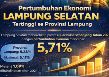 Lampung Selatan Melejit! Pertumbuhan Ekonomi 5,71 Persen Tertinggi di Lampung, Lampaui Nasional