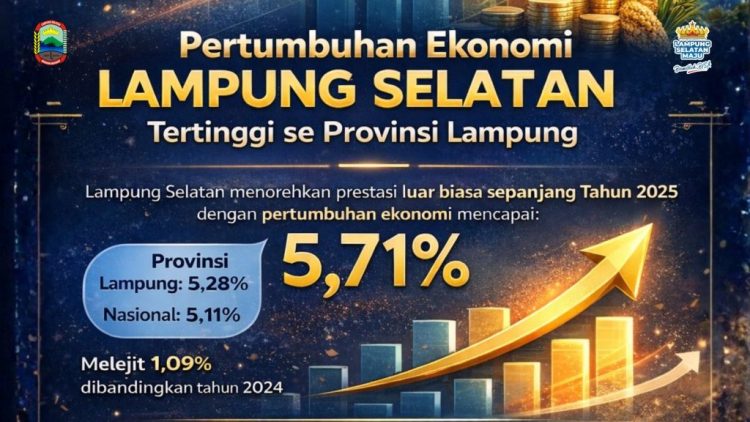 Lampung Selatan Melejit! Pertumbuhan Ekonomi 5,71 Persen Tertinggi di Lampung, Lampaui Nasional