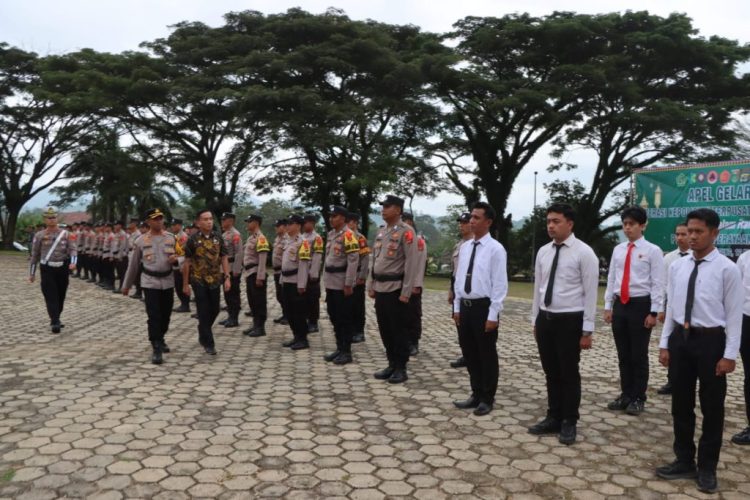 Polres Tanggamus Gelar Apel Operasi Ketupat Krakatau 2026, Siap Amankan Idul Fitri 1447 H