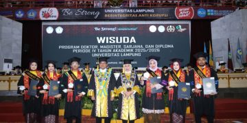 Unila Kukuhkan 1.109 Wisudawan dalam Wisuda Periode IV 2025/2026
