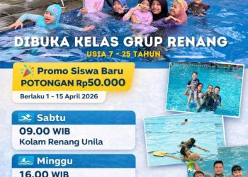 Promo Awal April! Arnawa Swimming Class Buka Kelas Renang Grup untuk Pemula hingga Atlet