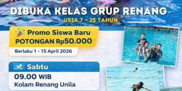 Promo Awal April! Arnawa Swimming Class Buka Kelas Renang Grup untuk Pemula hingga Atlet