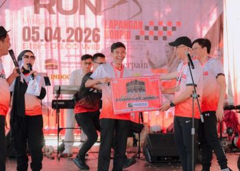 Halaman Kantor Gubernur Lampung Memutih, Mirza Ajak Masyarakat Bangun Budaya Hidup Sehat