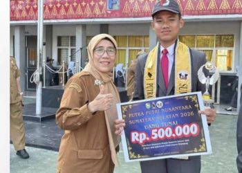 Wakil Palembang M. Carlo Valenrisman Sabet Juara di Ajang Putra Putri Nusantara Sumsel