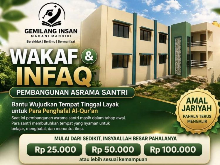 Dukung Generasi Qur’ani, Program Wakaf Asrama Santri di Lampung Resmi Diluncurkan