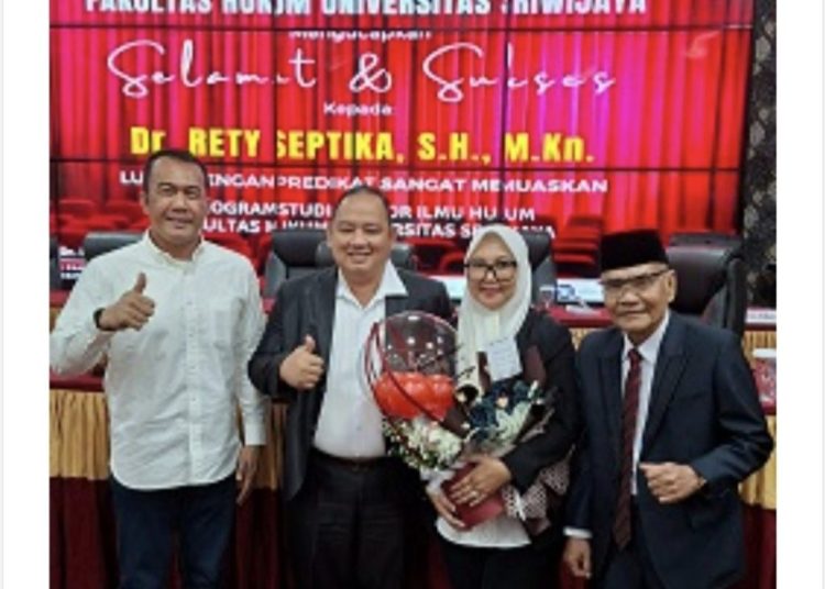 Dr Rety Septika SH M.Kn Tuntaskan Studi Doktor di Universitas Sriwijaya