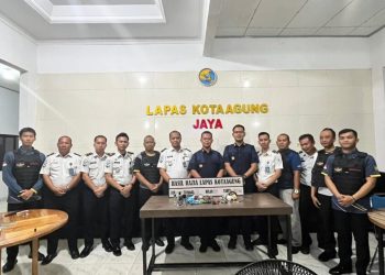 Sidak Malam Blok B, Kalapas Kotaagung Pastikan Lingkungan Steril Narkoba dan Halinar