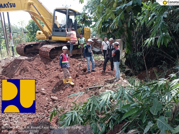 Pemkab Lampung Selatan Respons Cepat, Jembatan Amblas di Karangsari–Fajar Baru Mulai Dikerjakan
